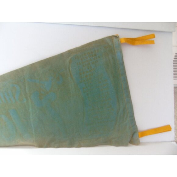 Vintage 1963 Shipstads & Johnson Ice Follies Pennant Green Felt Wall Decor - Picture 9 of 10